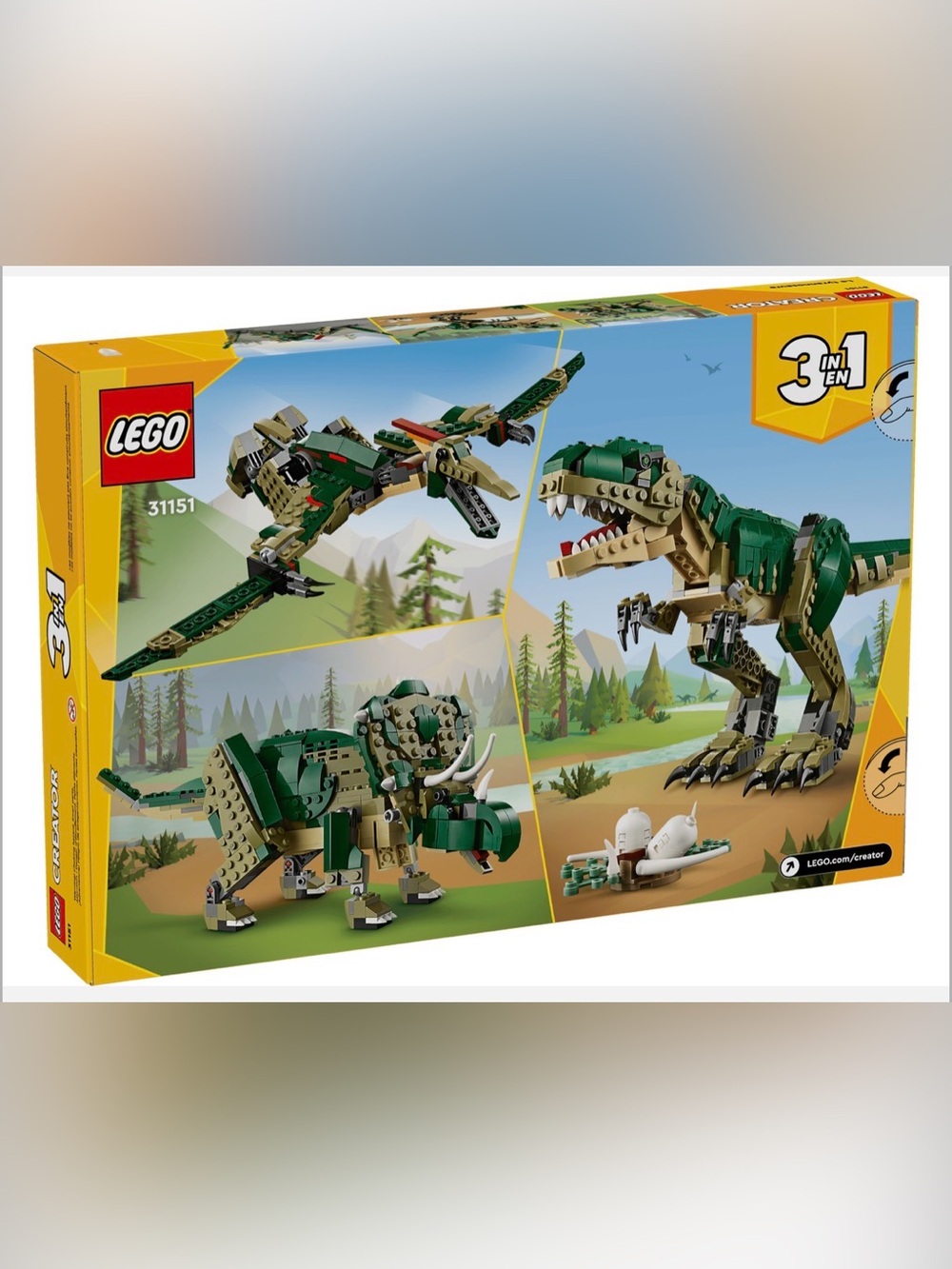 Lego Creator 31151 3-in-1 Dinosaur Building Set - 626 pieces